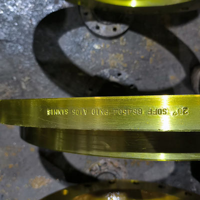 Kalite  Slip On ANSI Pipe Flange Yellow Painting SCH5s-SCH160 Wall Thickness fabrika